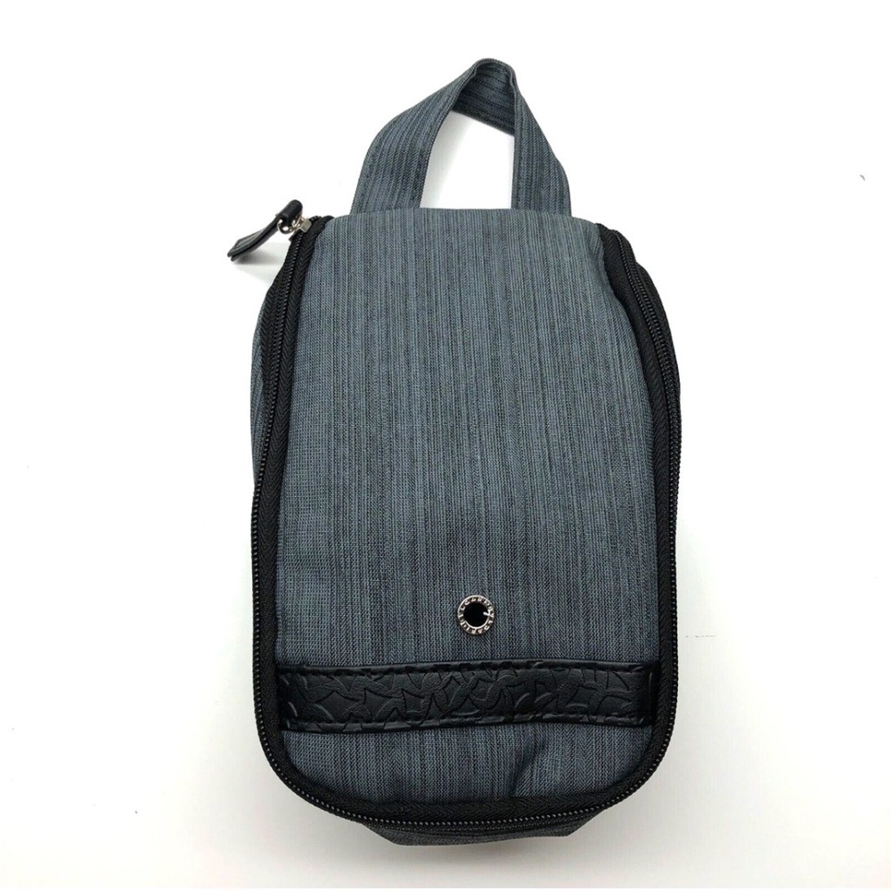 NEW BVLGARI Men’s (unisex)Travel Toiletry Gray Bag From The Emirates Airline